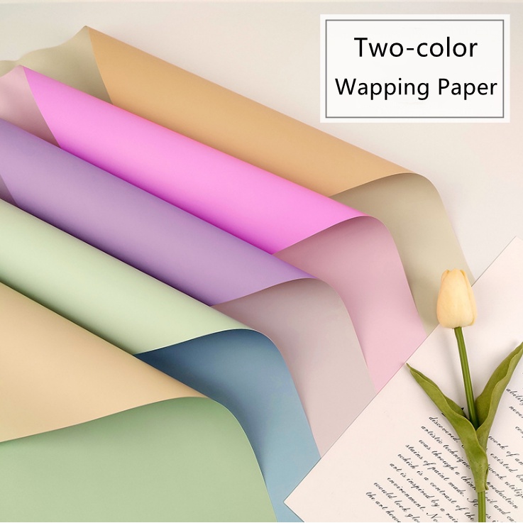 Cuộn Giấy Gói Quà Hai Màu Chống Thấm Nước 58*58 CM