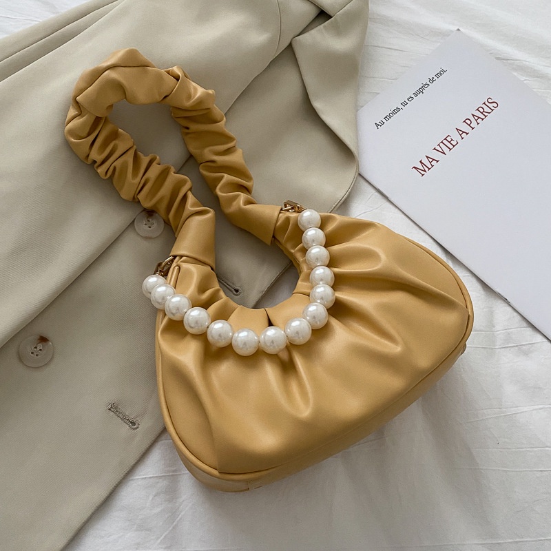 IELGY Túi Đeo Vai Đính Ngọc Trai Thời Trang Xinh Xắn Cho Nữ