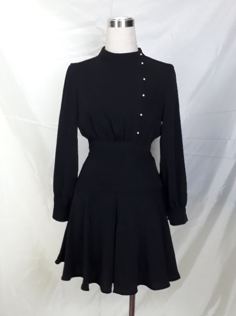 Đầm thiết kế tay bồng eo cao dáng xoè m02 | BigBuy360 - bigbuy360.vn