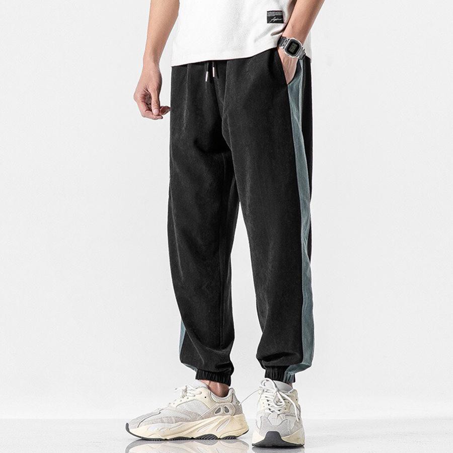 QUẦN JOGGER BASIC SỌC CHẤT DA LỘN KAT-UNISEX | BigBuy360 - bigbuy360.vn