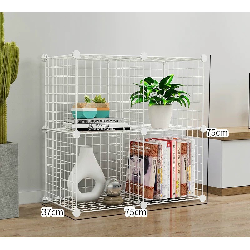 Tấm Lưới Sát Thép Đen-Trắng 45x35cm Đa Năng, Ghép tủ-giá để đồ,làm chuồng chó mèo