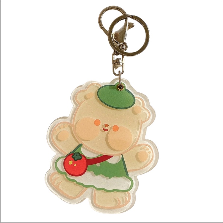 Móc khóa / keychains kèm gương xinh xắn tiện lợi ulzzang