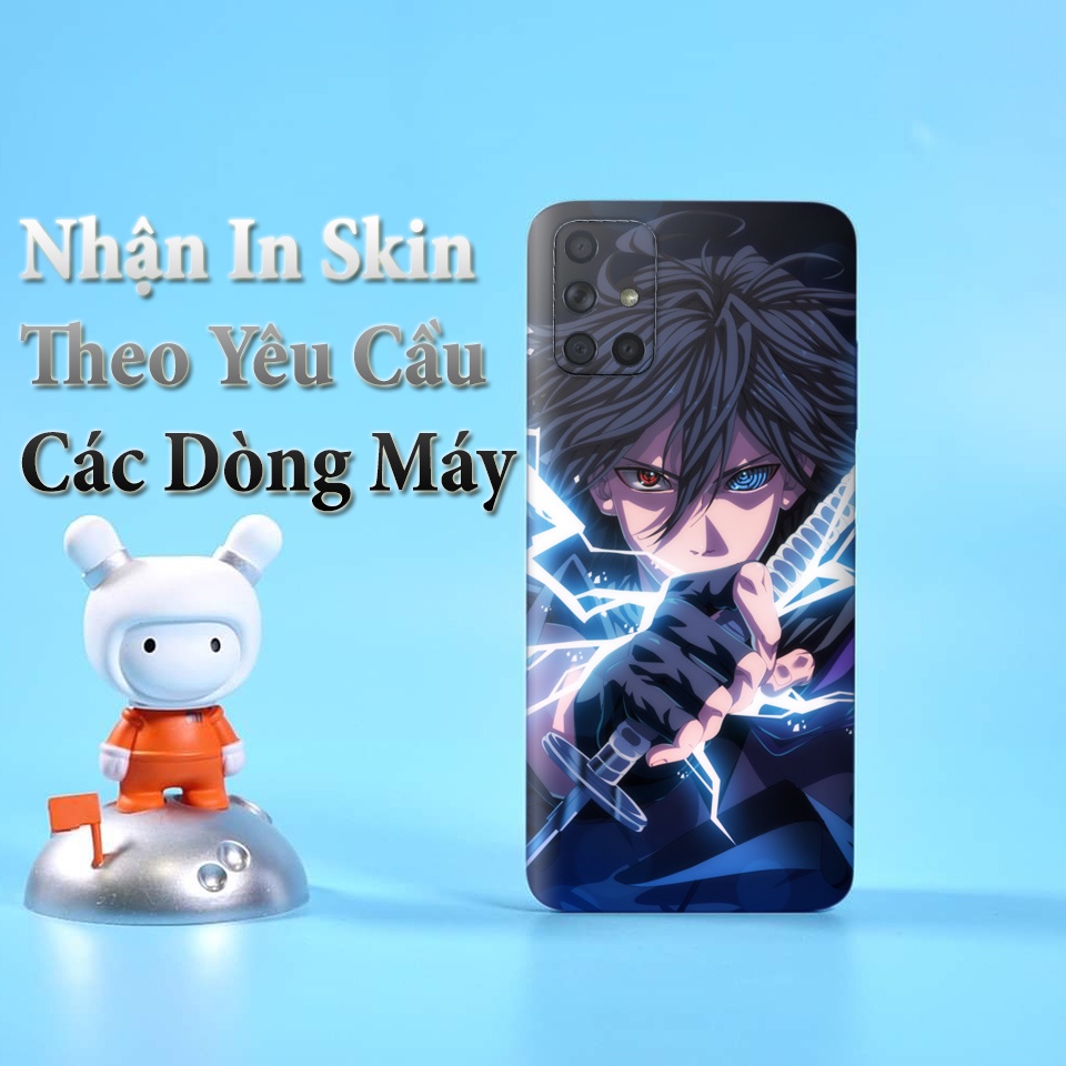 Miếng Dán Skin Điện Thoại In Hình Sasuke Uchiha Naruto Cho Iphone 7/ 8/ X/ XS/ 11/ 11 Pro Max Và Các Dòng Máy Android