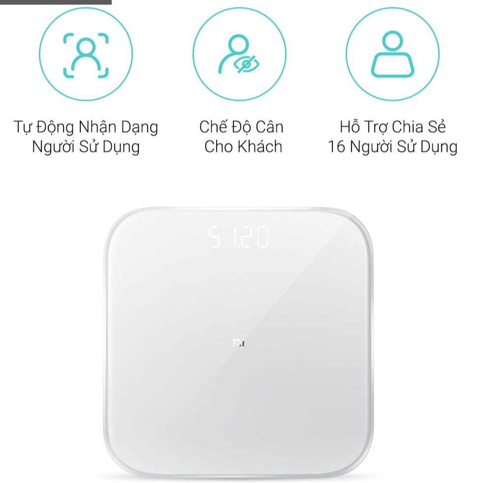 Cân điện tử sức khỏe thông minh Xiaomi Mijia Scale 2