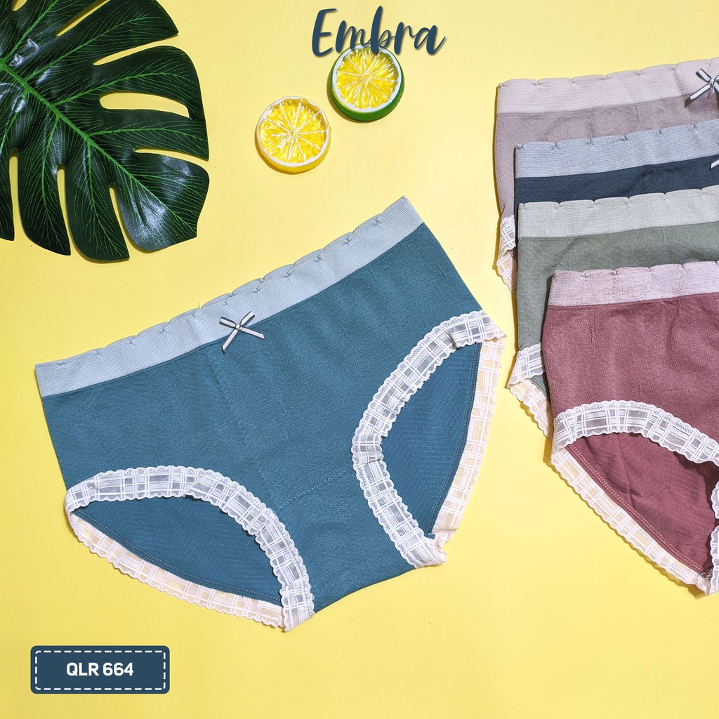 {Video + Ảnh thật} Quần lót nữ Embra chất liệu cotton, mát mịn mặc thoáng nhiều màu