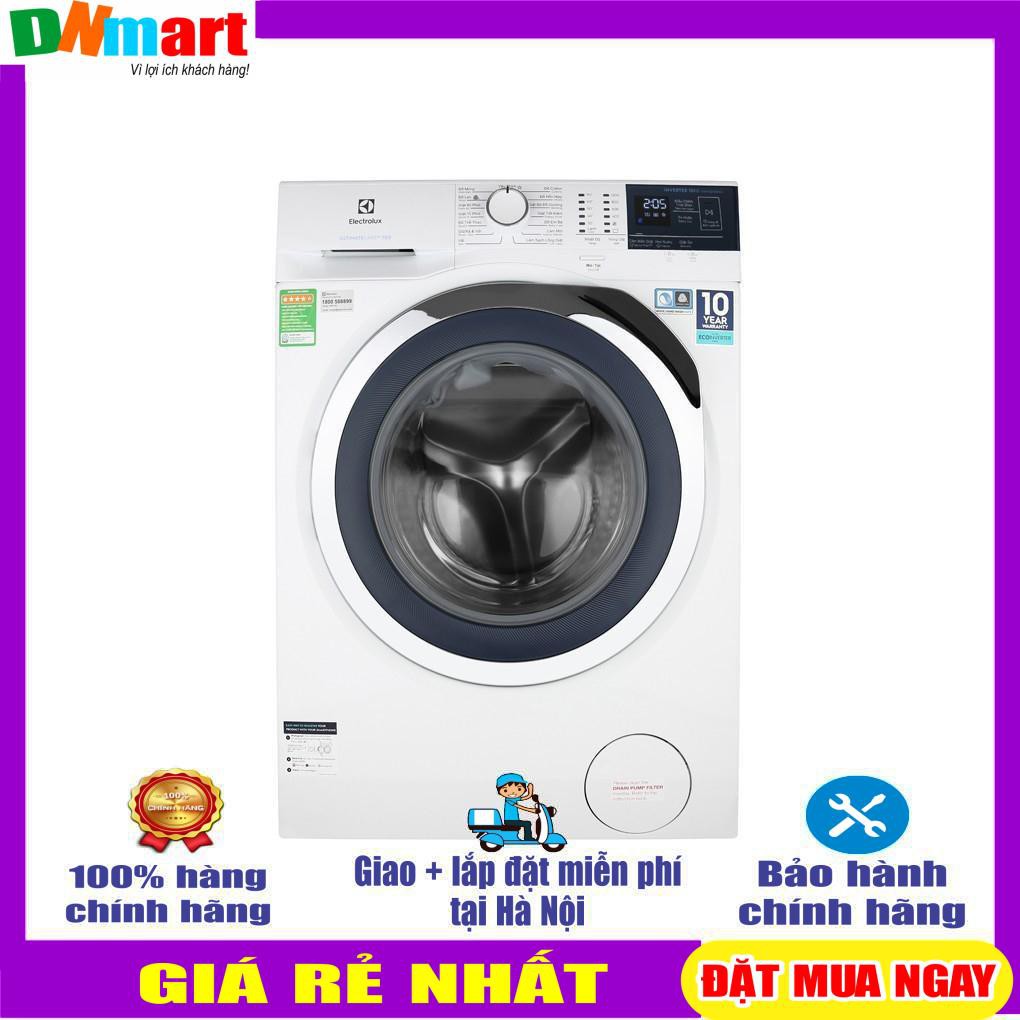 Máy giặt Electrolux 10kg màu trắng EWF1024BDWA