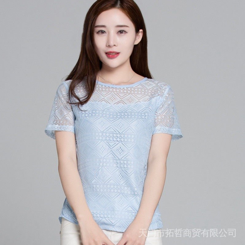 Áo Sơ Mi Voan Ngắn Mỏng Phong Cách Hàn Quốc Mùa Hè Hàng Mới Dành Cho Bạn Nữ