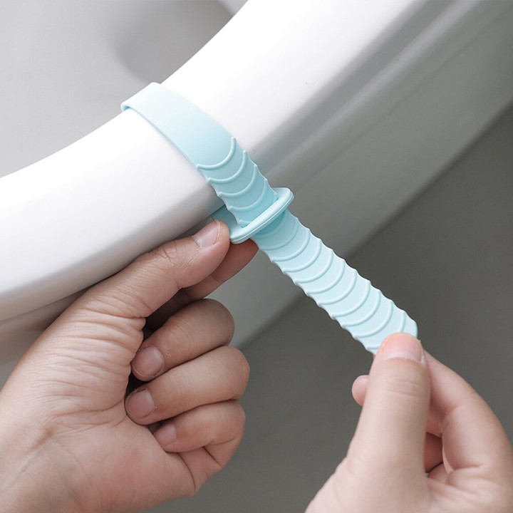 Dây nhấc nắp bồn cầu tiện lợi bằng silicone - Dụng cụ lật bồn câu đảm bảo vệ sinh, nhiều hình dễ thương (LBC02)