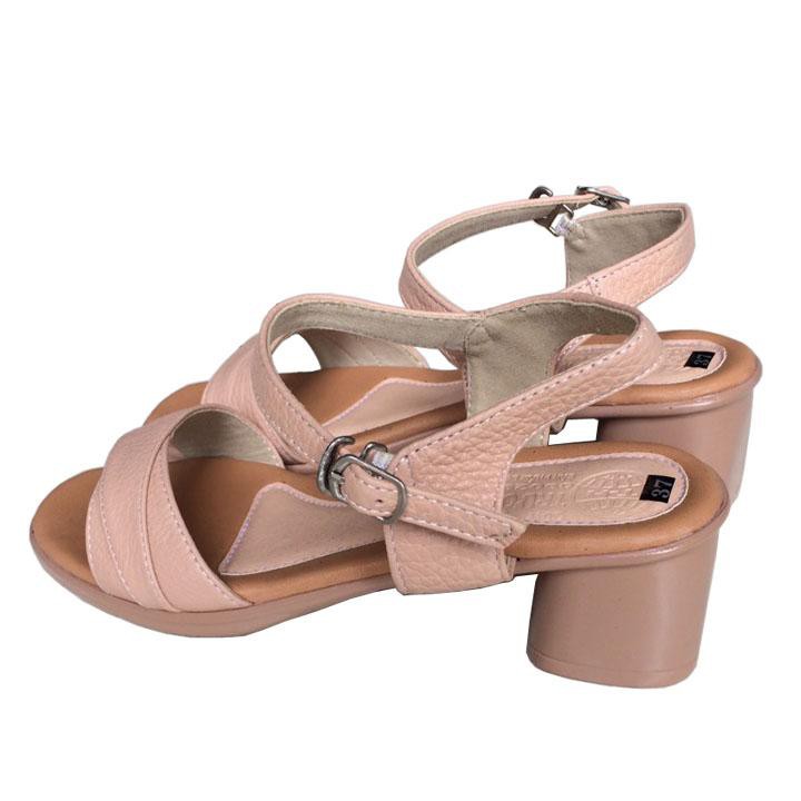 Dép sandal nữ đế cao da bò cao cấp THSDN0120