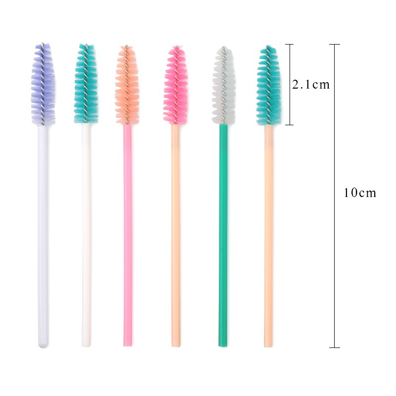 11màu sắc thiết bị chải lông mi một lần Mascara Stick Application