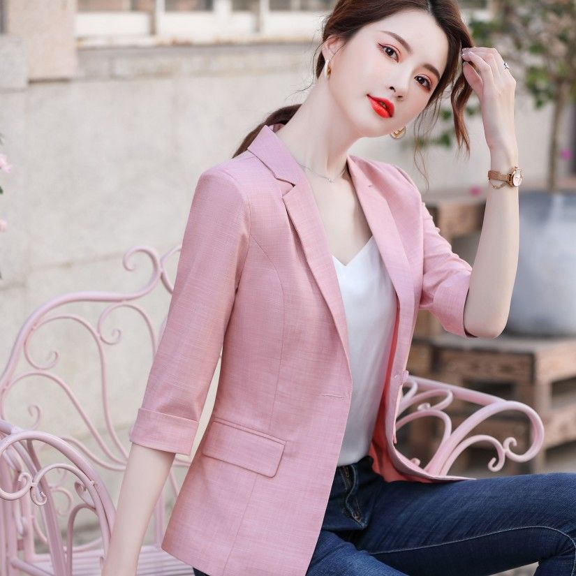 Áo Khoác Vest Thiết Kế Mới Mỏng Cao Cấp Thời Trang Mùa Xuân Hè Dành Cho Nữ