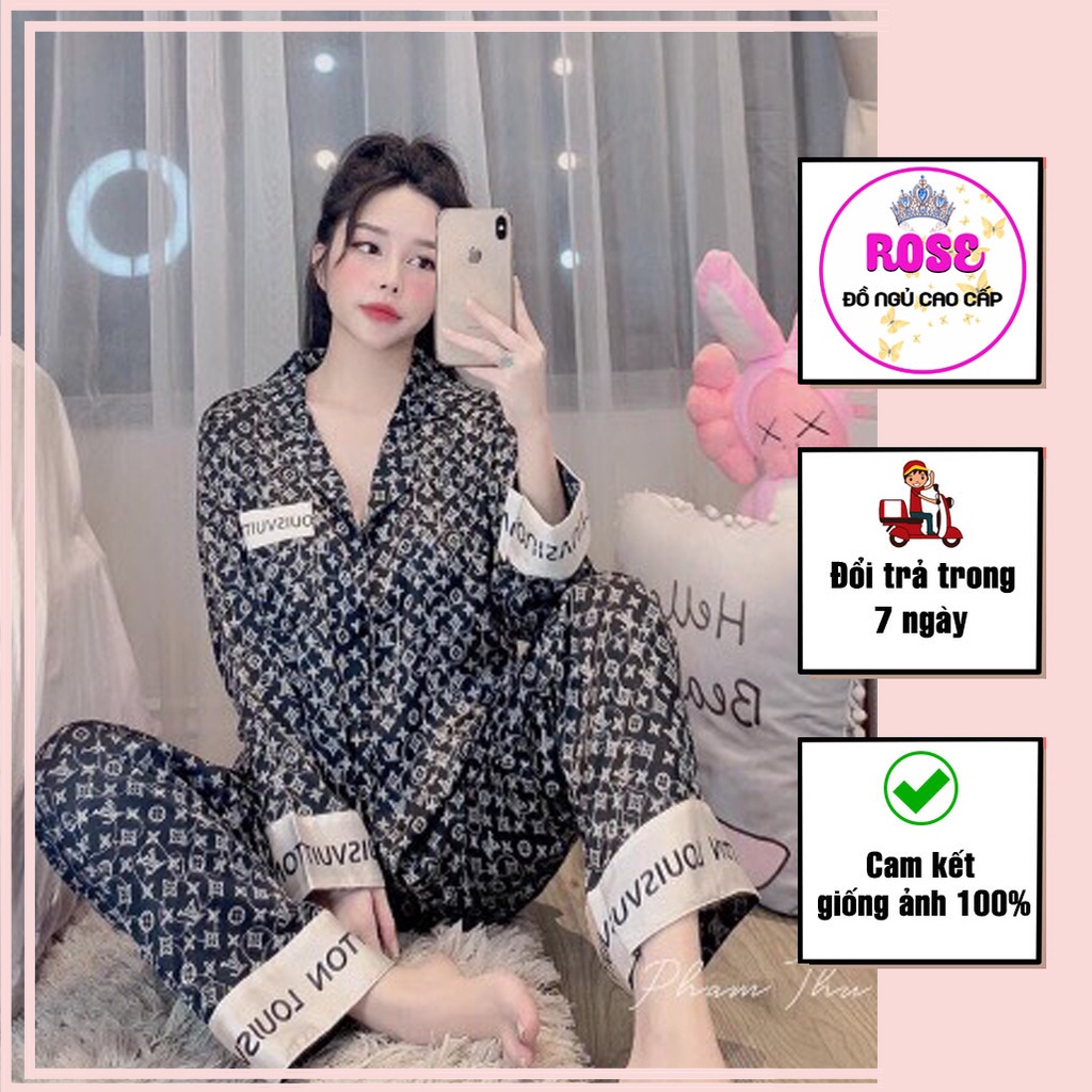 Bộ ngủ nữ cao cấp, chất liệu lụa tatin siêu mịn,nhiều sản phẩm cho các bạn nữ lựa chọn - ROSE