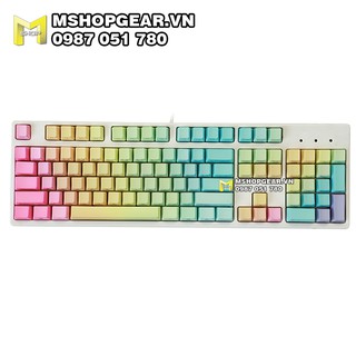 Set keycap pbt Rainbow ninja OEM profile 104 keys