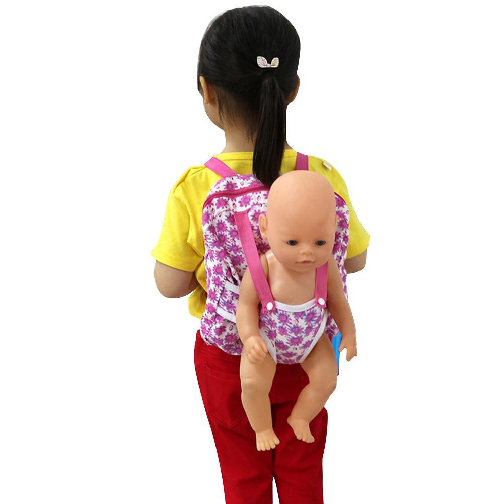 Ba lô vuông địu búp bê kích thước 43cm thiết kế độc đáo