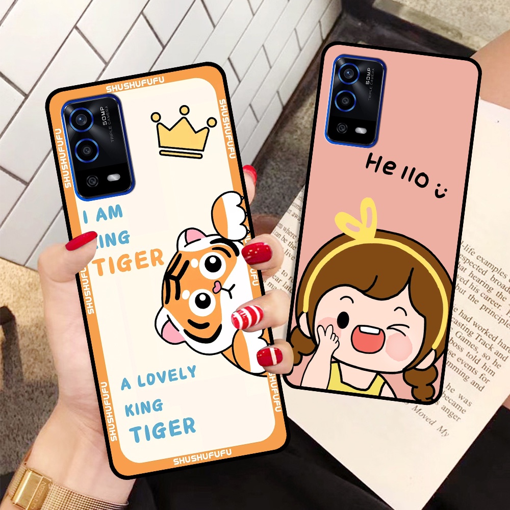 Ốp Oppo A55 in hình mickey, hổ, kingtiger siêu rẻ T19 - T24
