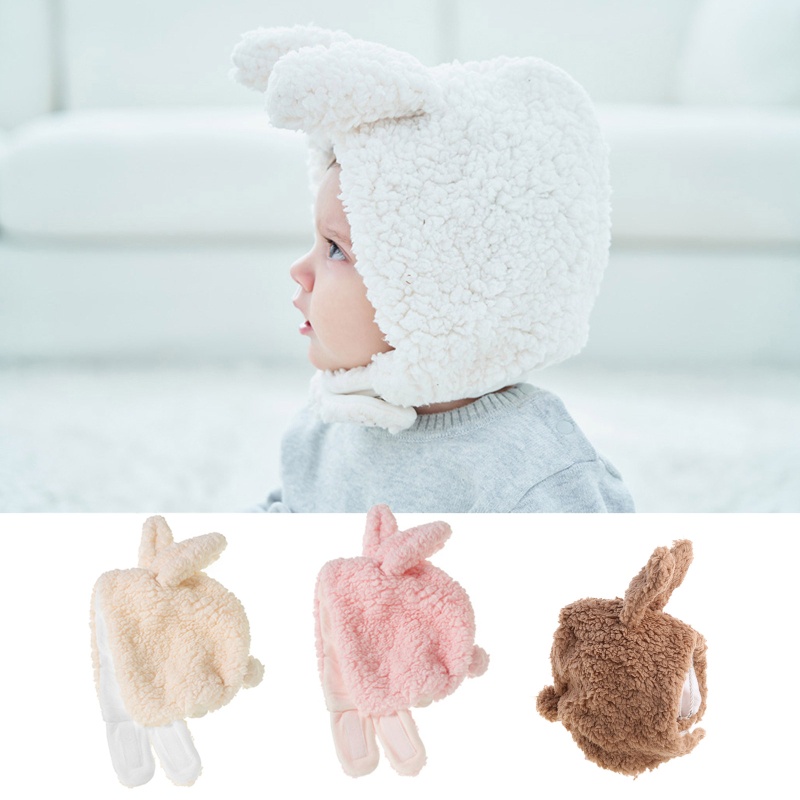 Mũ Beanie Phủ Lông Giữ Ấm Tai Dễ Thương Thời Trang Thu Đông Cho Bé