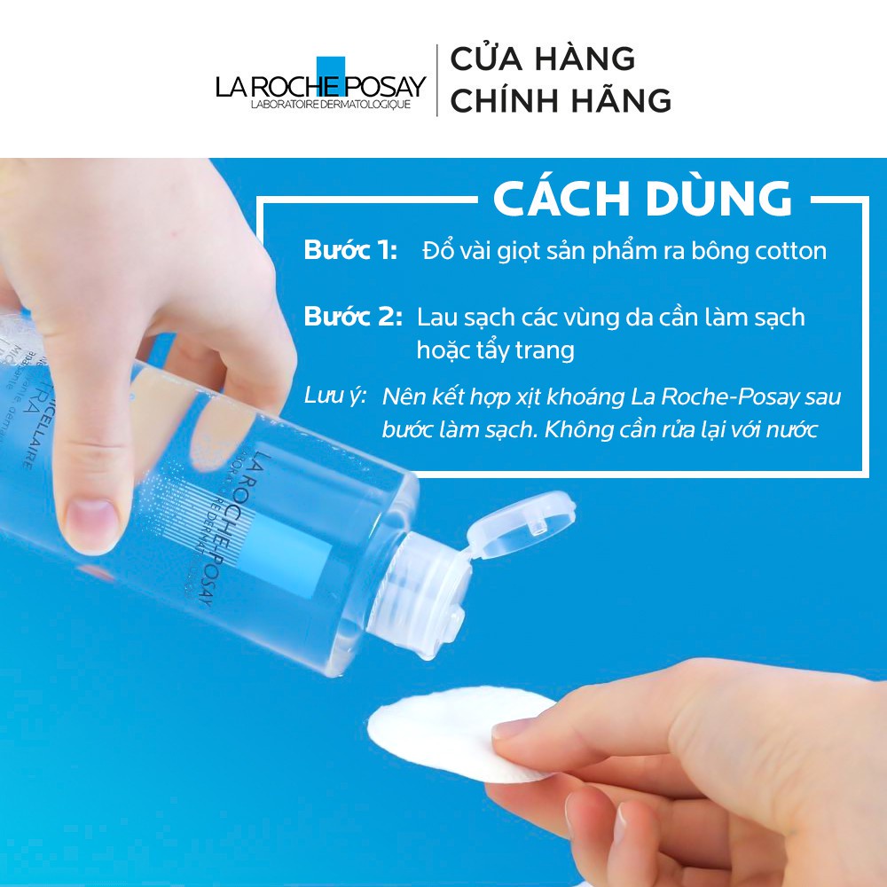 Nước Tẩy Trang Dành Cho Da Dầu Mụn, Da Nhạy Cảm La Roche Posay Micellar Water Ultra Sensitive Oily Skin