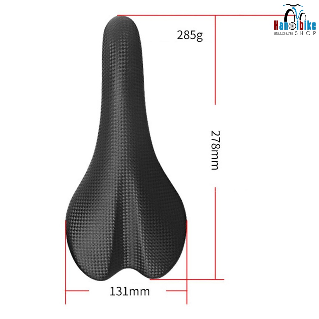 Yên xe đạp CHIFU vân carbon gọng thép