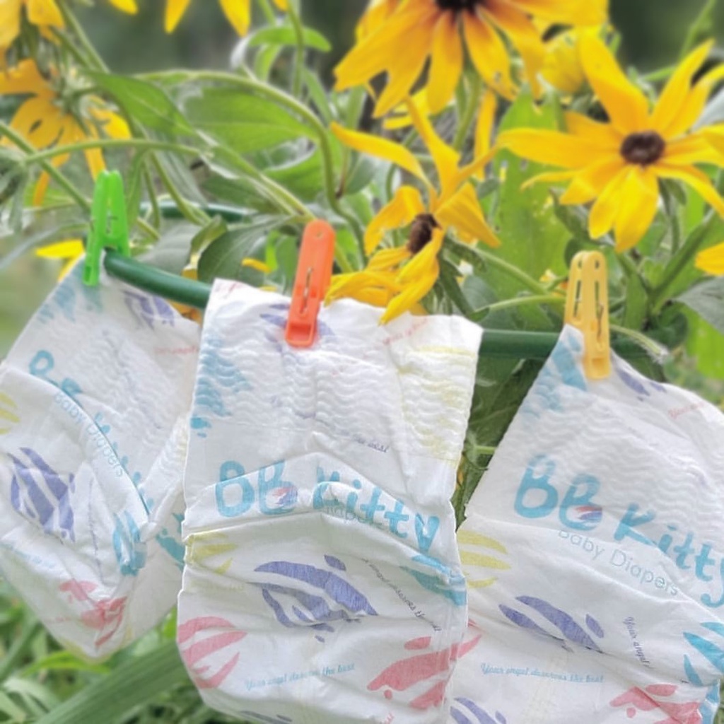 Tã/Bỉm Dán BB Kitty Nội Địa Trung Size NB36/S60/M52/L46 1 Bịch Cho Bé Dưới 14kg