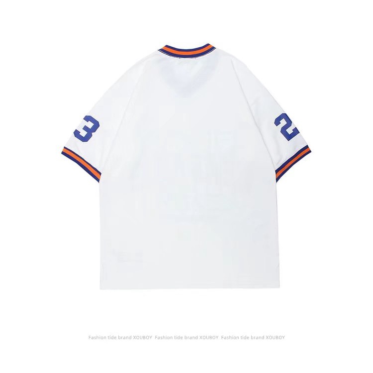 Áo Thun Bóng Chày Tay Ngắn Cổ Chữ V Thời Trang Mùa Hè Dễ Phối Đồ Cho Nam Size M-3xl