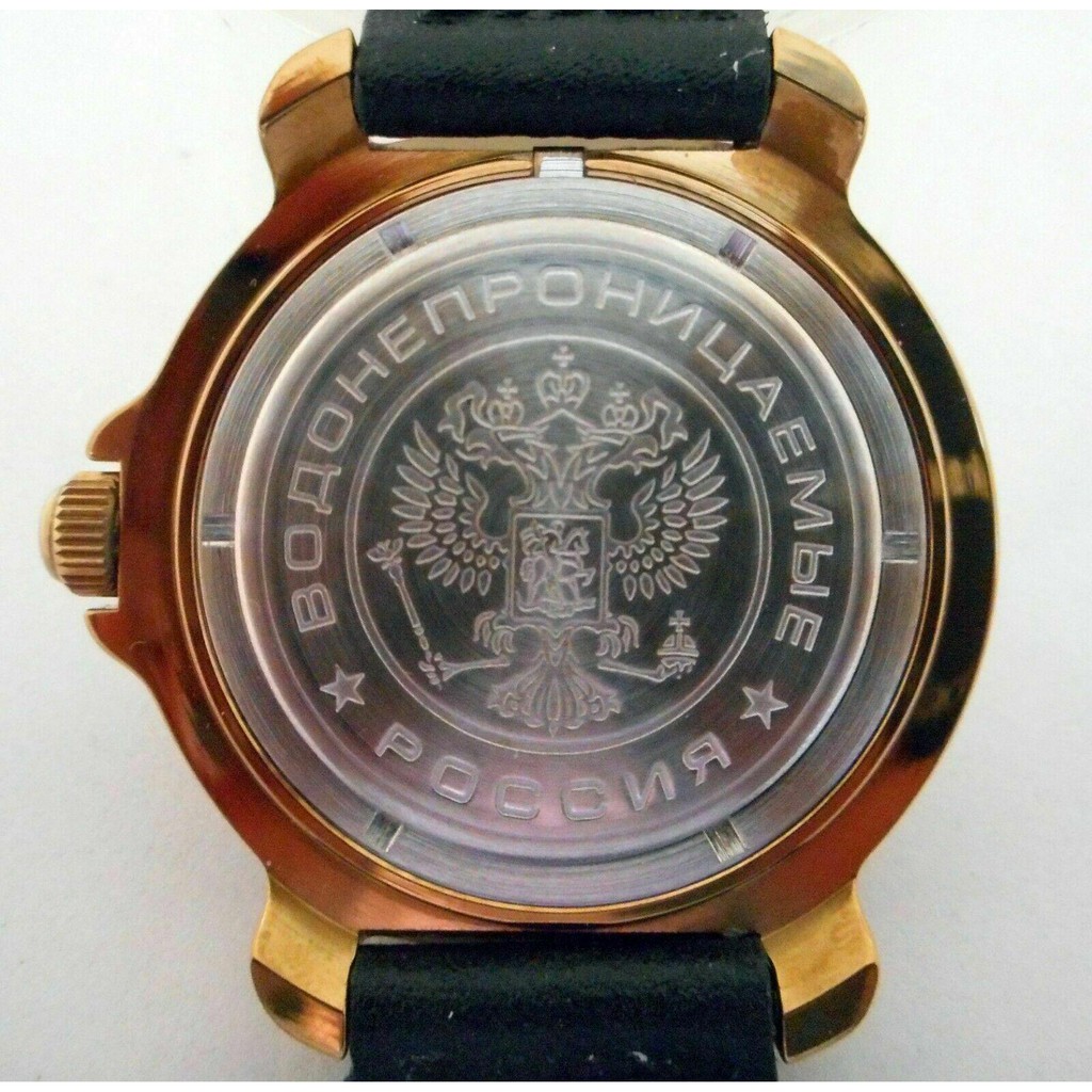 Đồng hồ nam Vostok máy cơ lên giây, size mặt 40, size dây 18. Đồng hồ Nga Vostok Komandirskie 819213