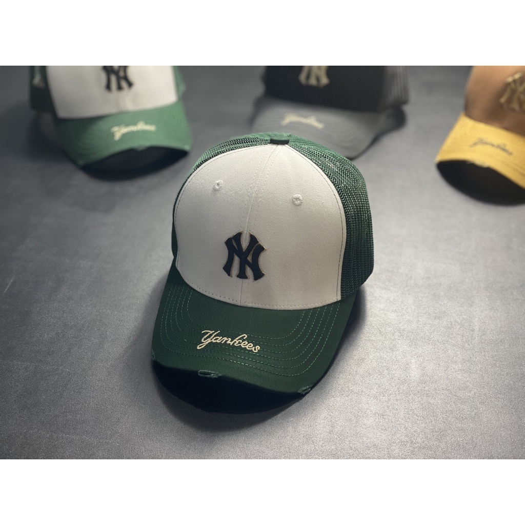 Nón kết, mũ lưỡi trai nam nữ NY MLB lưới vải đẹp thời trang cá tính chuẩn phong cách