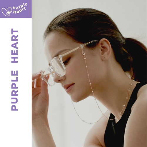 Dây đeo kính/ Dây giữ kính không mất style Hàn Quốc dành cho nữ Purpleheart
