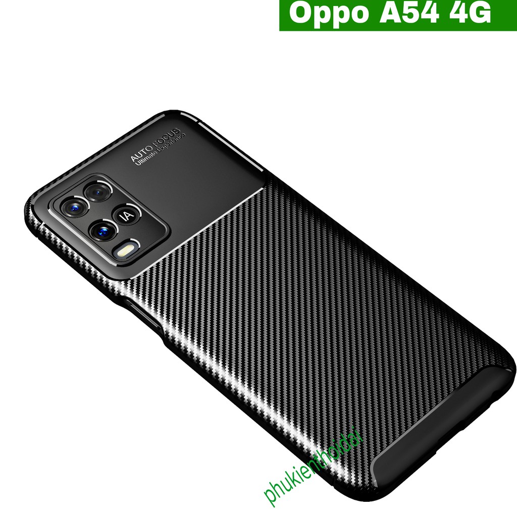 Ốp lưng Oppo A54 4G chống sốc rằn ri Auto Focus cao cấp siêu bền