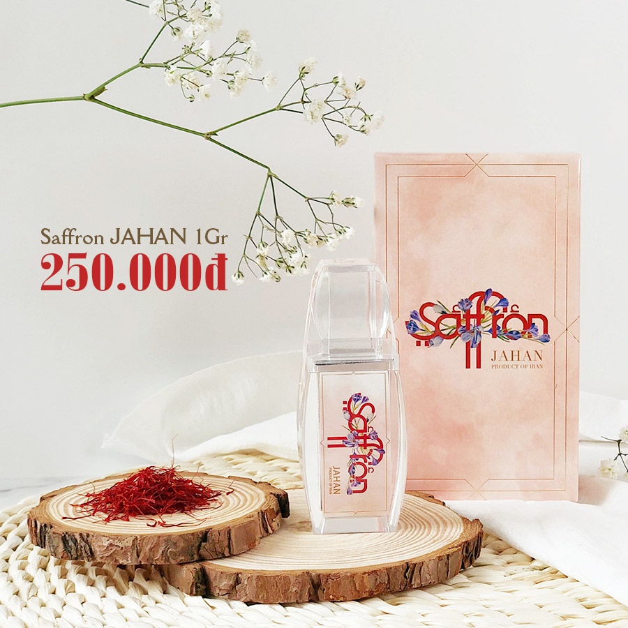 Nhụy Hoa Nghệ Tây Saffron Supper Negin Jahan 1Gr/hộp thuộc thương hiệu Saffron Việt Nam