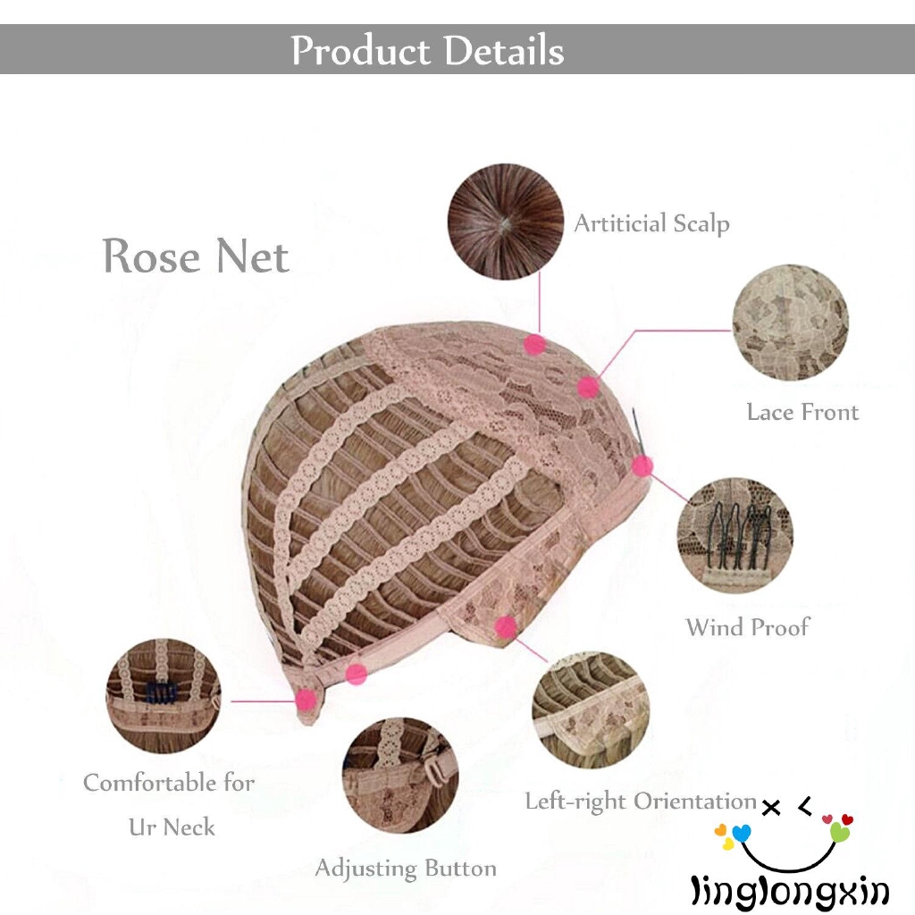 Tóc giả nữ dài kiểu ombre bằng sợi tổng hợp