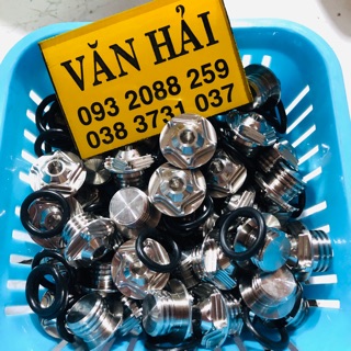 Ốc nhớt inox salaya gắn được tất cả các dòng xe honda và yamaha