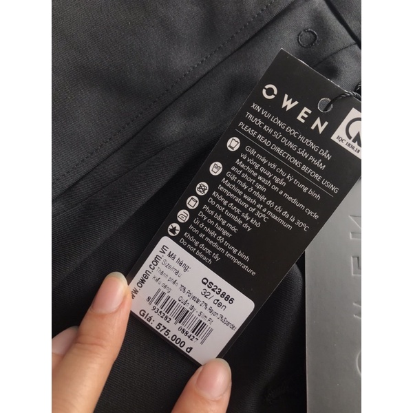 Quần Tây Nam OWEN chính hãng Phom Slim fit dáng ôm mẫu mới.