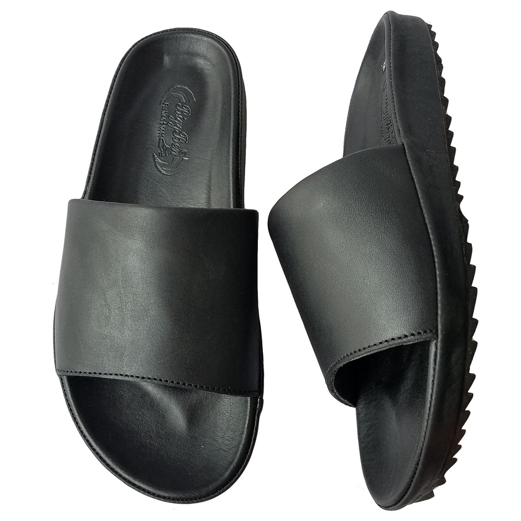 Dép Nam Quai Ngang Da Bò Thật BIGBEN Cao Cấp DN333