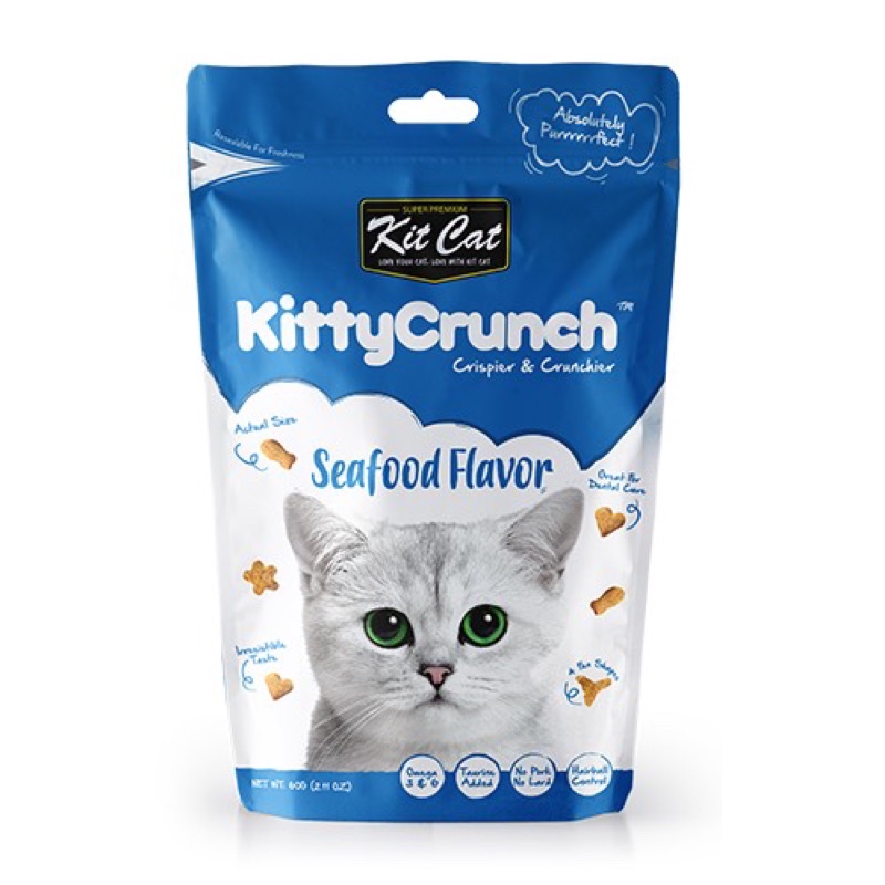 Snack Bánh Thưởng Mèo KitCat Kitty Crunch 60g