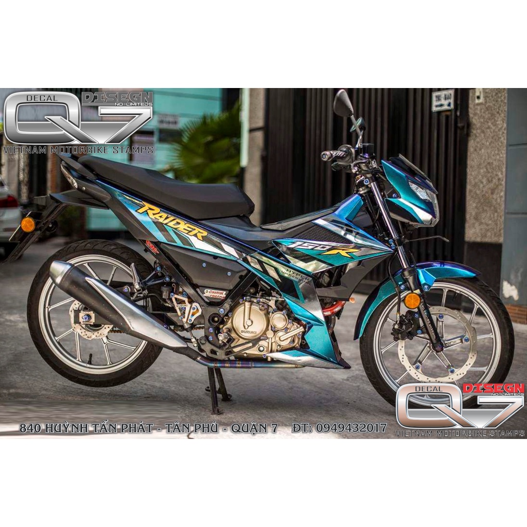 TEM RỜI RAIDER FI XANH ĐEN