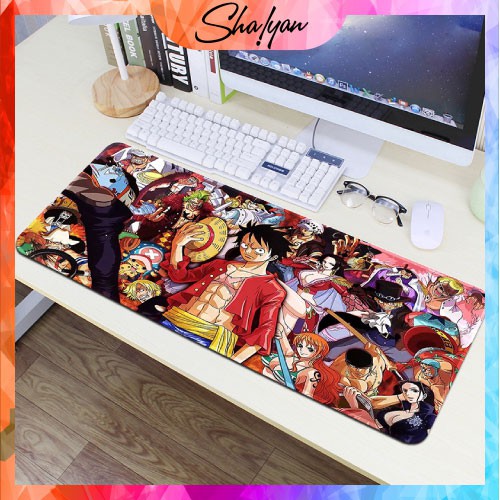 Miếng Lót Chuột Cỡ Lớn 80x30, Bàn Di Chuột Cỡ Lớn, Mouse Pad, Pad Chuột Cỡ Lớn: Anime One Piece, Razer, ASUS, Logitech