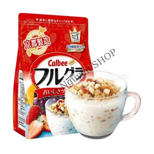 [Combo 4 gói] Ngũ Cốc Trái Cây CALBEE Nhật Bản 700g ( SALE DATE 10/2021)