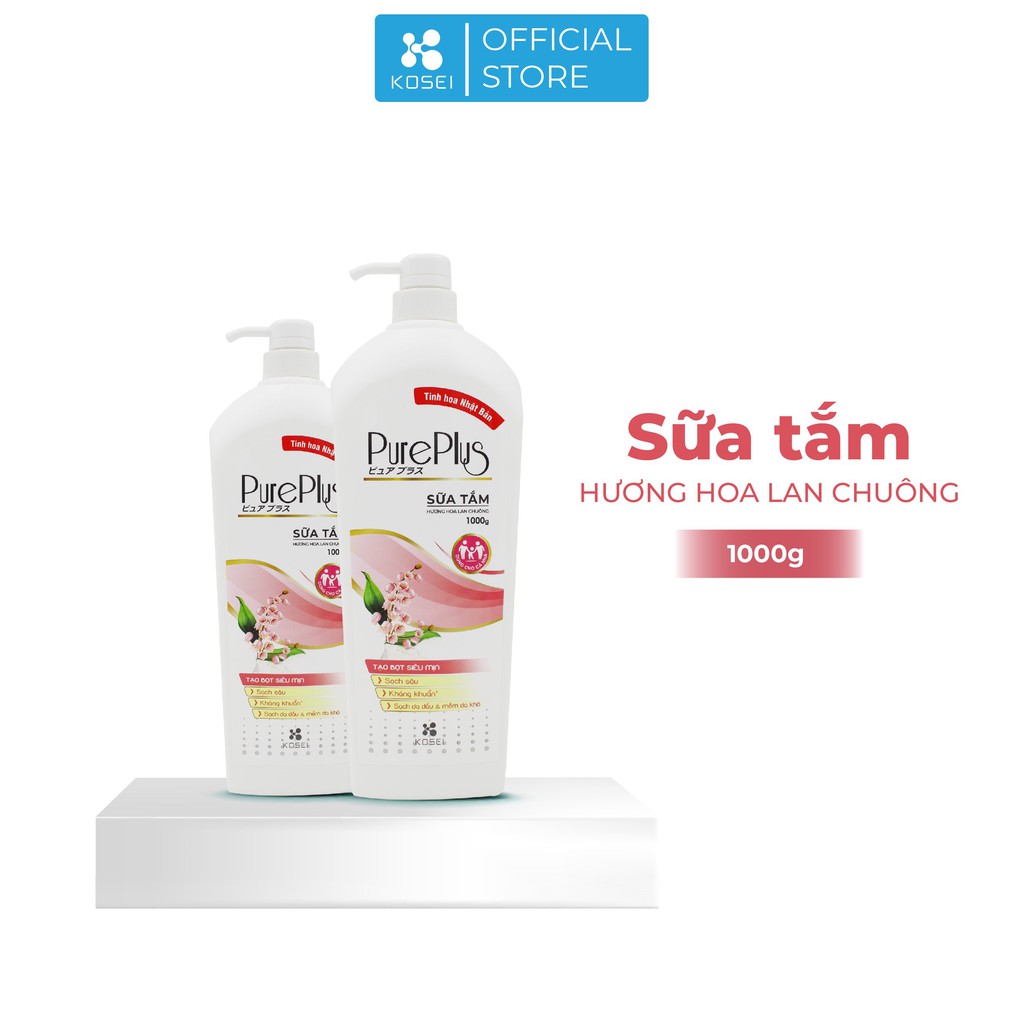 Sữa Tắm PurePlus hương Hoa Lan Chuông Chai 1000G siêu tiết kiệm