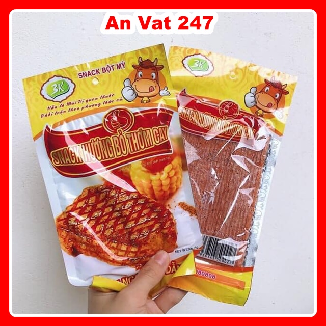 Snack hương bò thơm cay - giá rẻ hấp dẫn