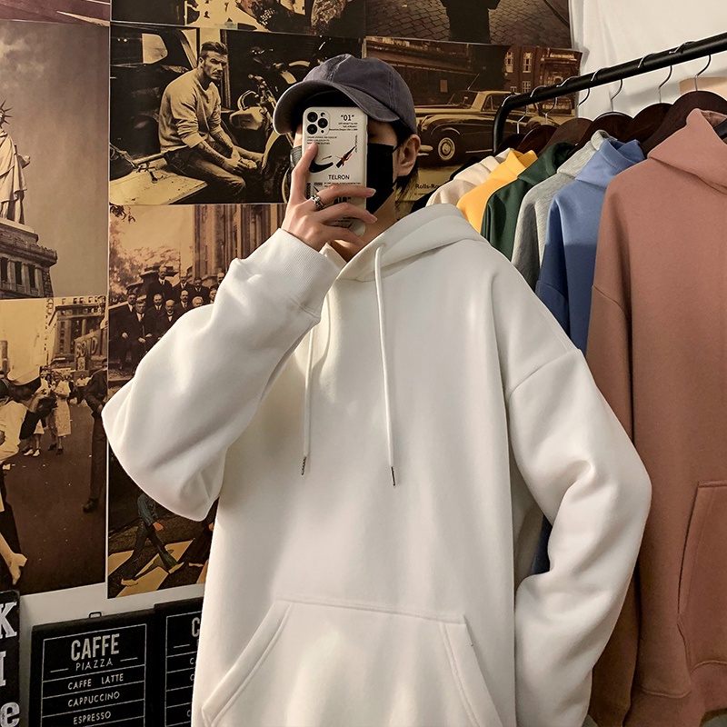 Áo nỉ hoodie Trơn, Áo hoodie Nam Nữ Fom Rộng [ 𝐌𝐀𝟏𝟒 ] | BigBuy360 - bigbuy360.vn