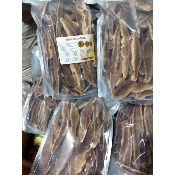 1kg Nấm linh chi rừng xắt lát  và nguyên miếng chuẩn rừng