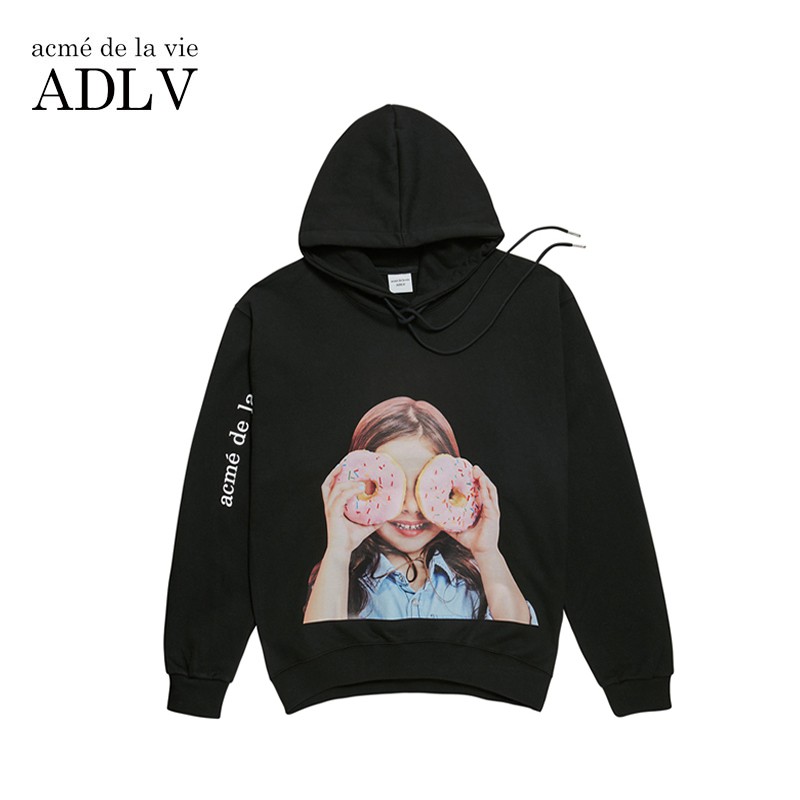ADLV Áo Hoodie Dáng Rộng Phong Cách Hàn Quốc Cho Nam / Nữ