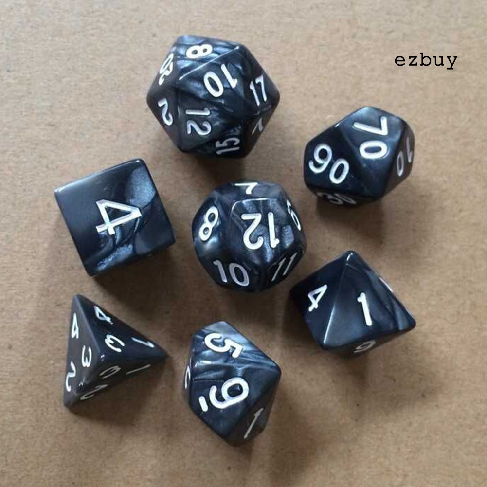 Set 7 Viên Xúc Xắc Đa Sắc Nhiều Màu Sắc