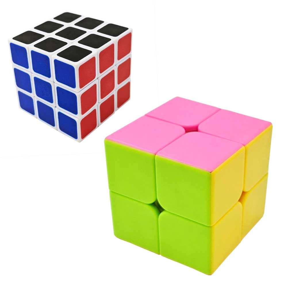 Bộ 2 Rubik 2x2 và Rubik 3x3 - Rubic 2 Tầng nâng cao khả năng tư duy