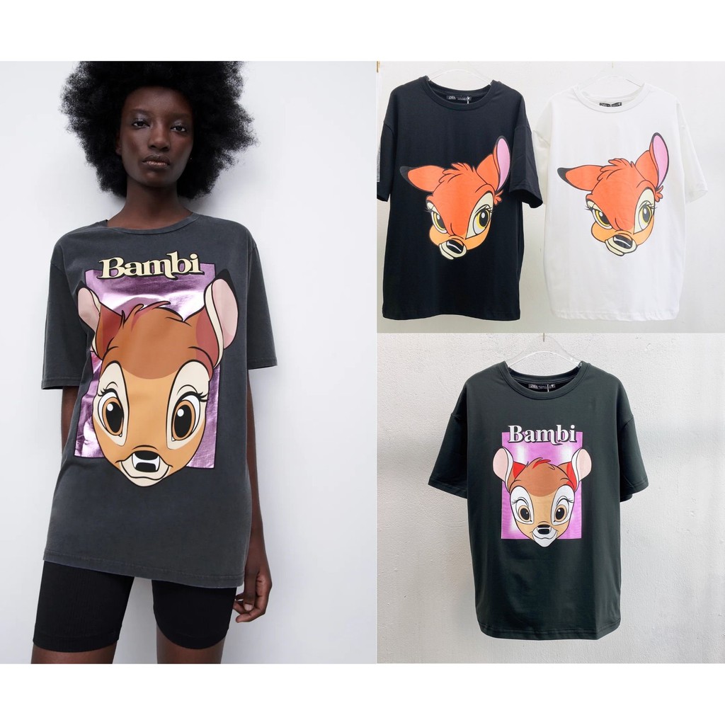 Hàng xuất xịn - Áo thun hình nai Bambi chất đẹp 100% cotton