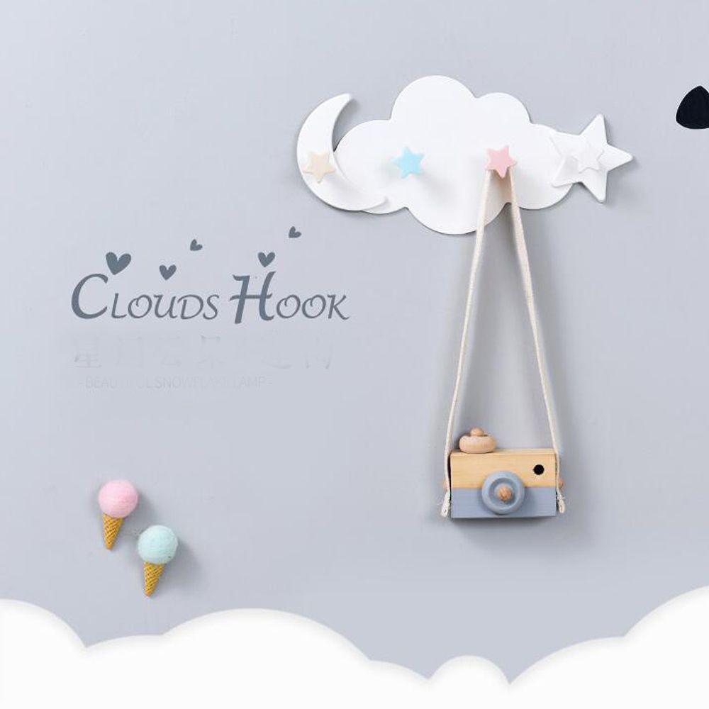 KUNHEV Móc Treo Quần Áo Gắn Tường Hình Đám Mây Sáng Tạo Giá Đỡ