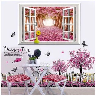 Decal dán tường hàng rào và cửa sổ