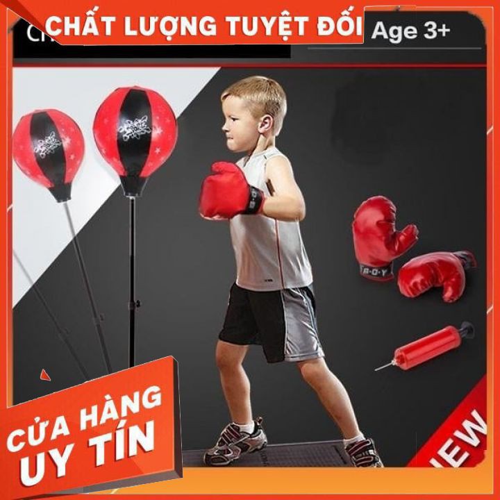 [XẢ KHO ] Bộ tập đấm bốc- BOXING Đấm Bốc Size Trẻ Em Siêu Đẹp [FREESHIP]