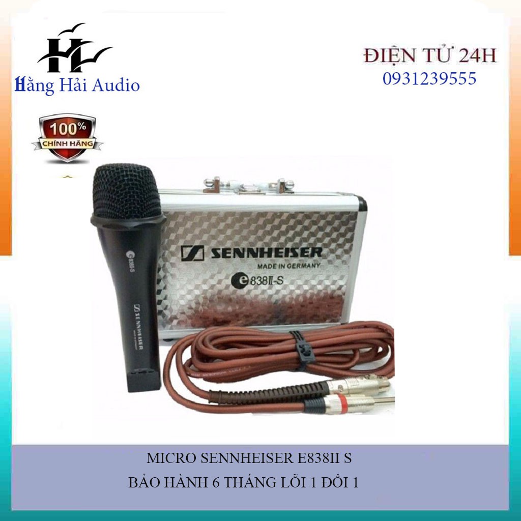 Micro Có Dây SENNHEISER E 838 II S ( Hàng chuẩn hãng thu âm tốt , giá bán buôn )