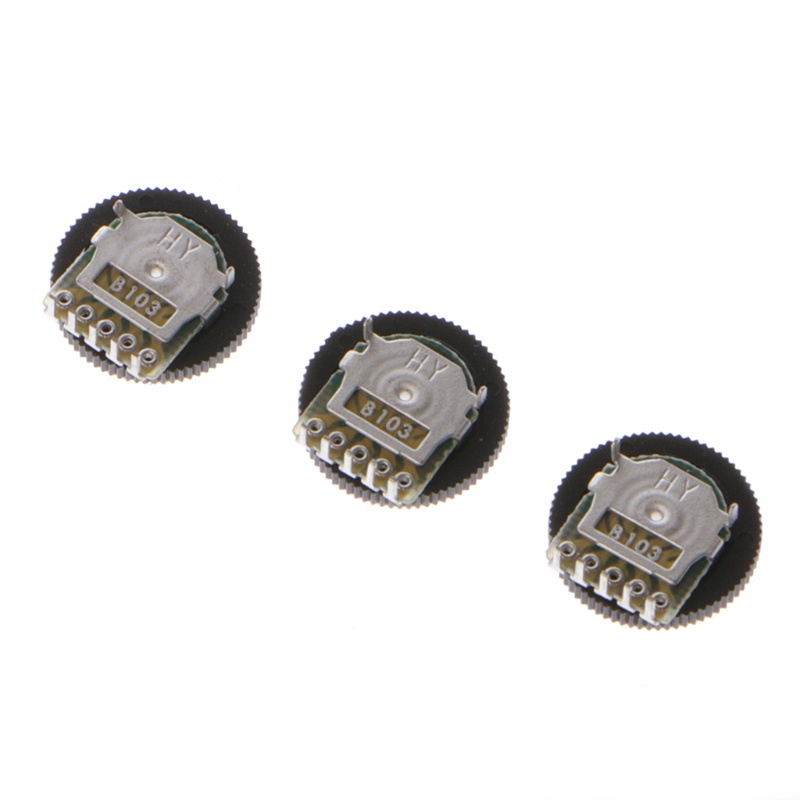 10 Chiết Áp B103 16x2mm 10K Ohm Hai Mặt Bánh Xe